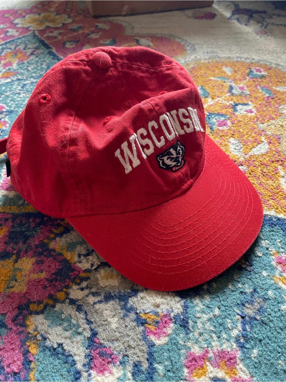 Legacy youth Wisconsin badgers red hat embroidered